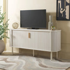 2 Tambour Door Sideboard/Media Stand. - 63Wx18Dx32H