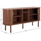 2 Tambour Door Sideboard/Media Stand. - 63Wx18Dx32H