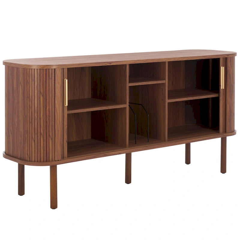 2 Tambour Door Sideboard/Media Stand. - 63Wx18Dx32H