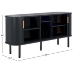 2 Tambour Door Sideboard/Media Stand. - 63Wx18Dx32H