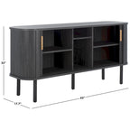 2 Tambour Door Sideboard/Media Stand. - 63Wx18Dx32H